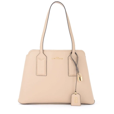 Marc Jacobs The  Shoulder Bag Model The Editor Made Of Sand-colored Leather In Beige