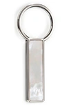 M-CLIPR M-LINK MOTHER OF PEARL KEY RING,SS-KRG-WHMP