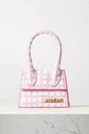 JACQUEMUS LE CHIQUITO CHECKED LEATHER TOTE