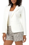 Liverpool Fitted Knit Blazer In Egret