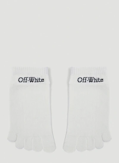 Off-white Logo Socks In White
