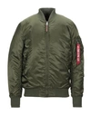 Alpha Industries Jackets In Green