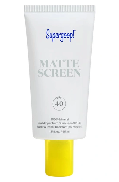 Supergoopr Supergoop! Smooth & Poreless 100% Mineral Matte Screen Sunscreen Spf 40, 1.5 oz