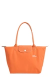 Longchamp Le Pliage Club Large Nylon Shoulder Tote Bag In Orange