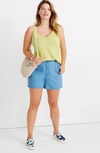Madewell Tomboy V-neck Tank In Exotic Pear