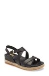 Söfft Beechwood Platform Sandal In Black Leather