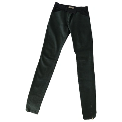 Pre-owned Balenciaga Slim Jeans In Green