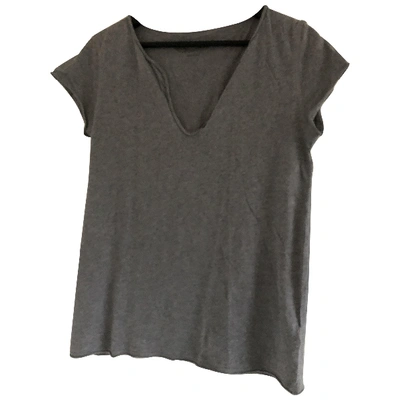 Pre-owned Zadig & Voltaire Jersey Top In Grey