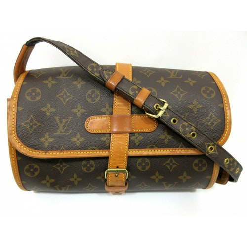 Pre-Owned Louis Vuitton Marne Brown Cloth Handbags | ModeSens
