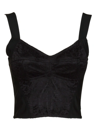 Dolce & Gabbana Bustier Corsettery In Nero