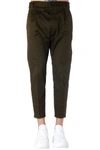 DSQUARED2 GREEN COTTON CROPPED PANTS,11327740