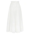 ZIMMERMANN Pleated Dot Skirt in Pearl