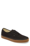 Vans Authentic Sneaker In Black/ Gum