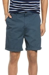 Scotch & Soda Classic Chino Shorts In Steel