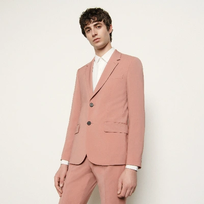 Sandro Single-breasted Suit Jacket In Pink