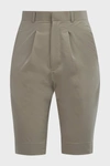 AMAL AL MULLA Slim-Fit Crepe Shorts,842756