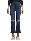 7 FOR ALL MANKIND HIGH-RISE DESTROYED KICK FLARE JEANS,0400012346061