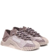 Dolce & Gabbana Ns1 Lace Panelled Sneakers In Purple