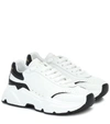 Dolce & Gabbana Daymaster Mix-leather Trainer Sneakers In White