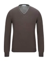 Gran Sasso Sweater In Dark Brown