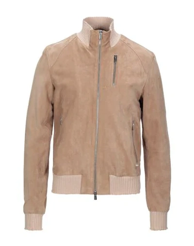 Aglini Jackets In Camel