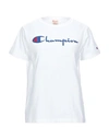 Champion T-shirts In White