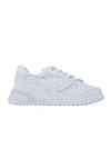 Philippe Model Womans White Leather Sneakers In White