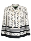 ELISABETTA FRANCHI CELYN B. CHAIN PRINT BLAZER,11301198