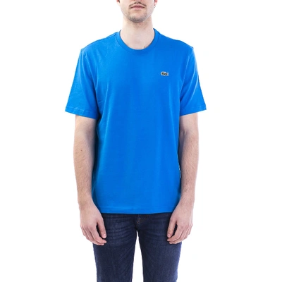 Lacoste Embroidered Logo T-shirt In Royal
