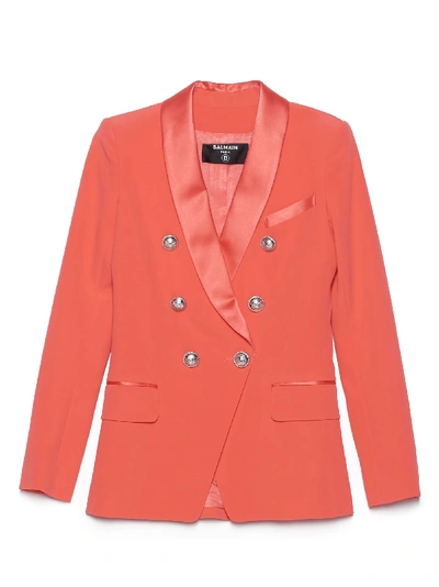 Balmain Blazer In Red