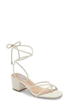 Steve Madden Impressed Lace Up Sandal In Bone