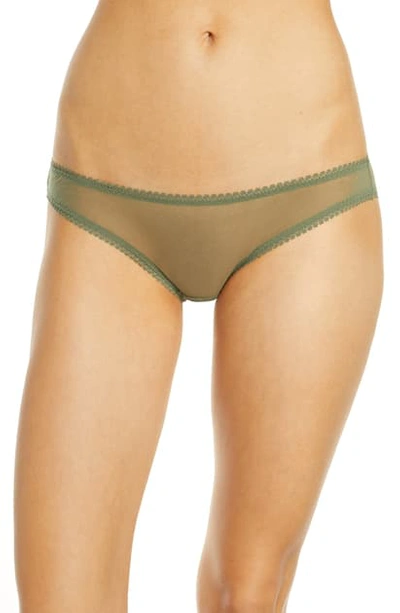 On Gossamer Mesh Bikini In Frosted Pine