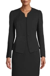 ANNE KLEIN CREPE PEPLUM JACKET,10759708