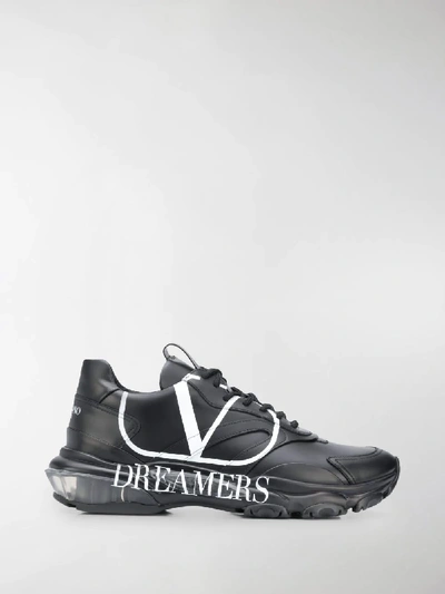 Valentino Garavani Garavani Vlogo Dreamers Bounce Sneakers In 黑色