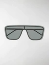 Saint Laurent New Wave Sl1 Mask Sunglasses In Black