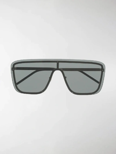 Saint Laurent New Wave Sl1 Mask Sunglasses In Black