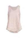 WILT Lace Front Tiered Tank