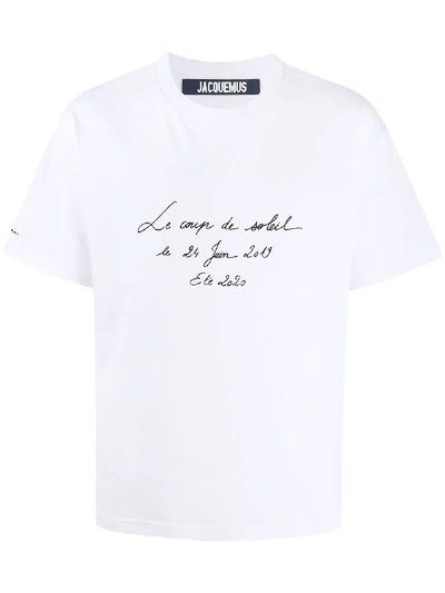 Jacquemus Le Tshirt Fleur Short Sleeve T-shirt In White