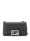 Fendi Small Baguette Crossbody Bag In Black