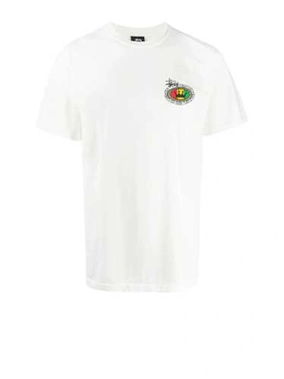 Stussy Chest Logo T-shirt In White