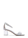 ALBANO WHITE LEATHER SANDAL,38FDDCB8-D756-17BE-5BB6-1AAF1481FE6A