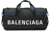 BALENCIAGA WHEEL GYM BAG,581807-HPG1X/BLACK/NAVY BLUE