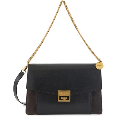 Givenchy Gv3 Medium Shoulder Bag In Black