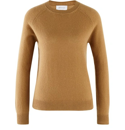 Alexandra Golovanoff Mila Superlight Cashmere Jumper In Camel