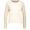 ALEXANDRA GOLOVANOFF MILA 6 THREAD SWEATSHIRT,GOL4H7SRWHT