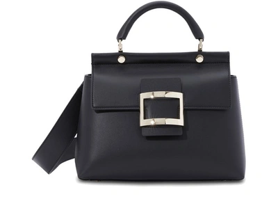 Roger Vivier Viv Cabas Small Bag In Black