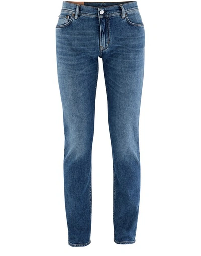 Acne Studios Five Pocket Skinny Jeans In Blue In Length 32