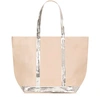 VANESSA BRUNO MEDIUM CANVAS AND SEQUINS CABAS TOTE BAG WITH ZIP,0PVE01-V40409-084