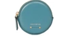 VANESSA BRUNO SMALL HOLLY ROUND SMOOTH LEATHER PURSE,VBRJU276BLU