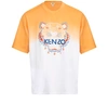 KENZO OVERSIZED DIP DYE TIGER T-SHIRT,KEN2C8A4ORA